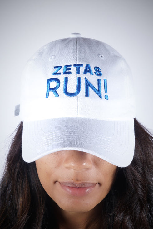 Zetas RUN polo dad cap, white