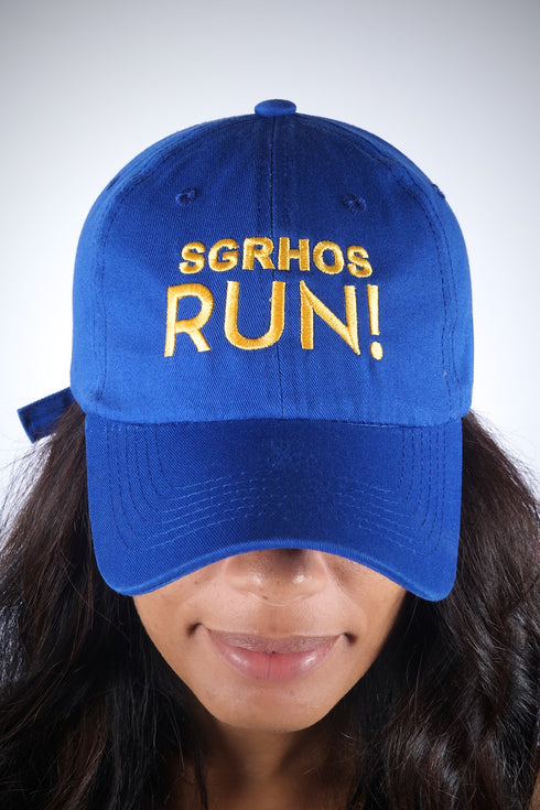 SGRhos RUN polo dad cap, blue