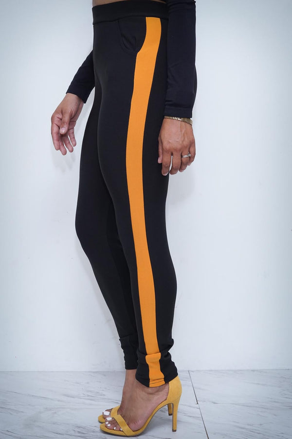 Lady Assassin skinnies, gold