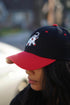 Uplifting cap, black/red