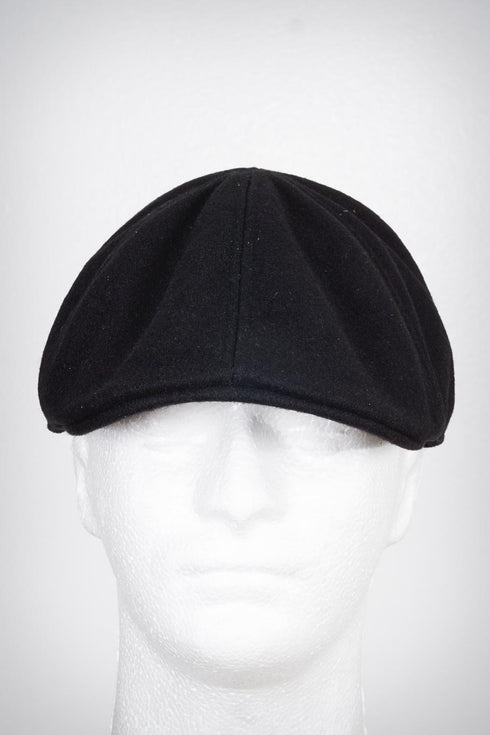 Smooth Operator Ω melton-ivy newsboy cap, black