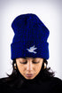 Forever Finer beanie, blue rock