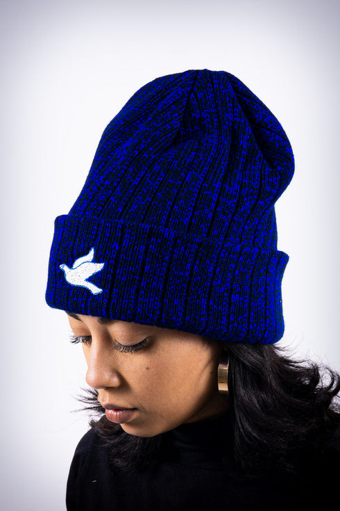 Forever Finer beanie, blue rock