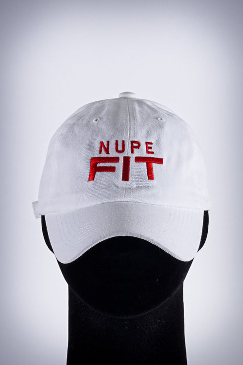 Nupe FIT polo dad cap, white