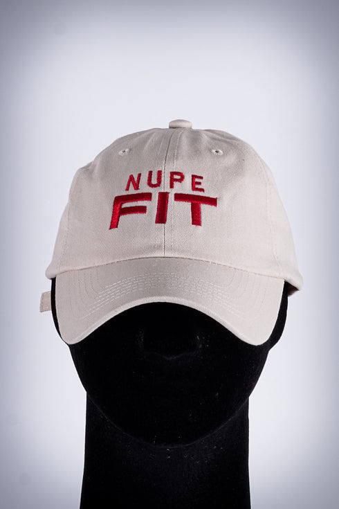 Nupe FIT polo dad cap, kream