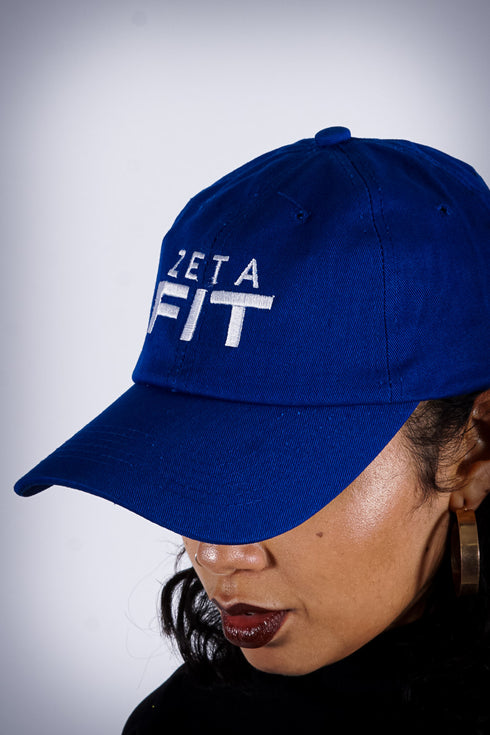 Zeta FIT polo dad cap, blue