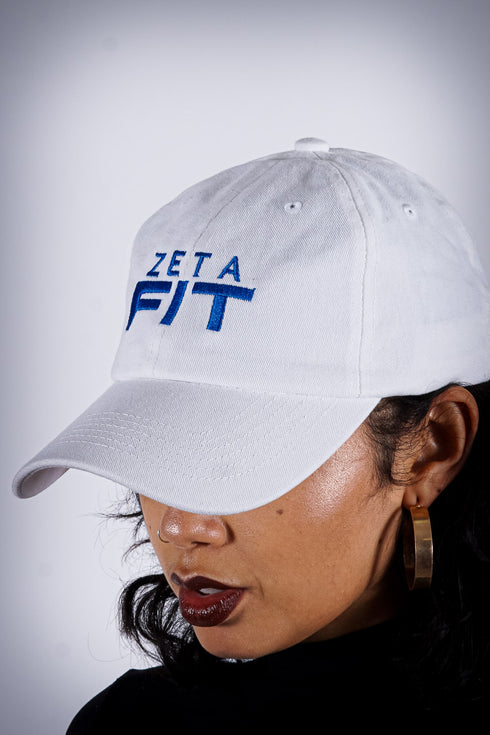 Zeta FIT polo dad cap, white