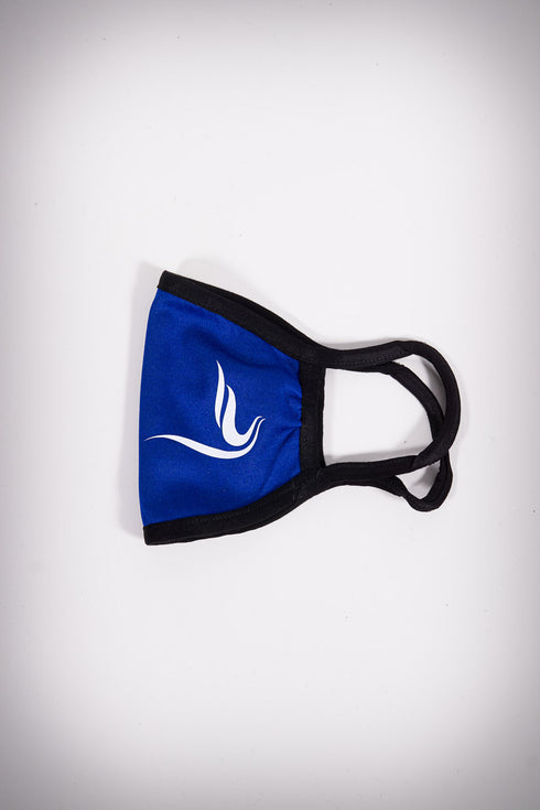 Protected! Peace Dove mouth mask, blue
