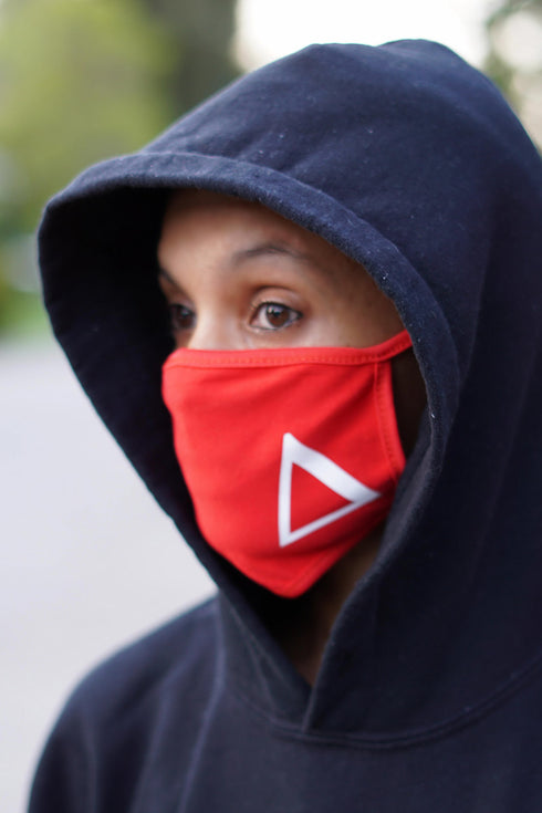 Protected! Δ mouth mask, red