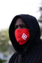 Protected! Diamond-K mouth mask, red