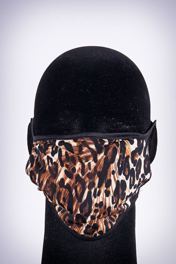 Covered! Leopard mouth mask, brown