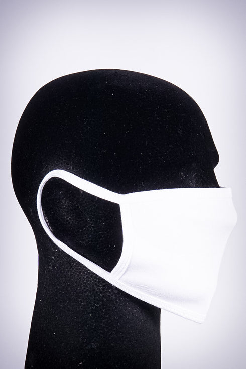 Covered! Solid mouth mask, pure white