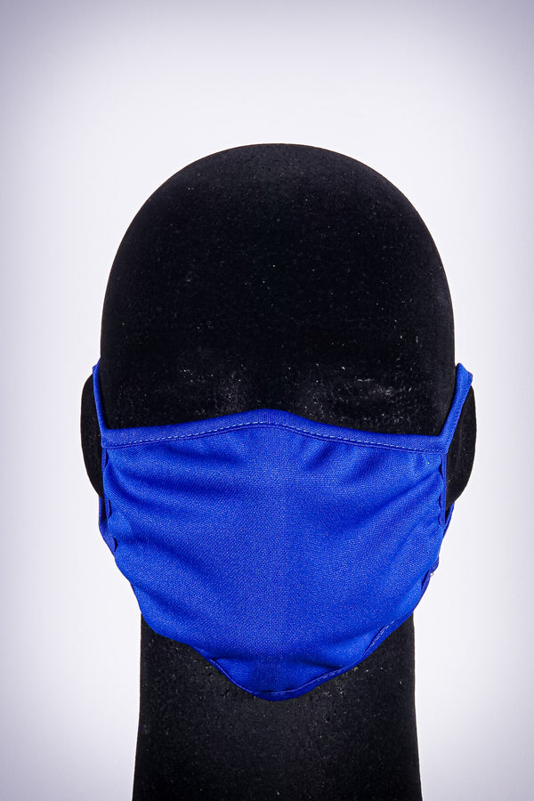 Covered! Solid mouth mask, royal blue