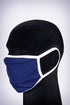 Covered! Solid mouth mask, navy blue/white