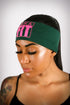 FIT AKA bondYband Headband extra-wide, green/pink