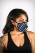 Covered! Small Stars mouth mask, blue