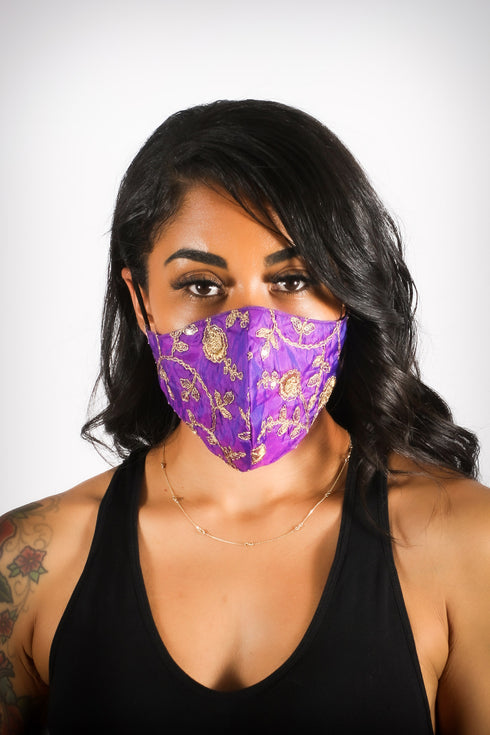 Covered! Purple Passion mouth mask