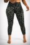 Leopard Love premium 7/8 leggings, grey