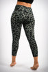 Leopard Love premium 7/8 leggings, grey