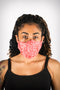 Covered! Paisley Love mouth mask, red