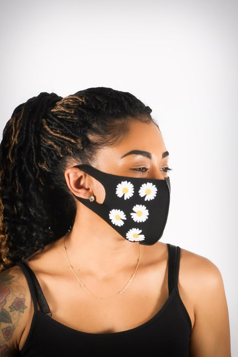 Covered! Lazy Daisy mouth mask