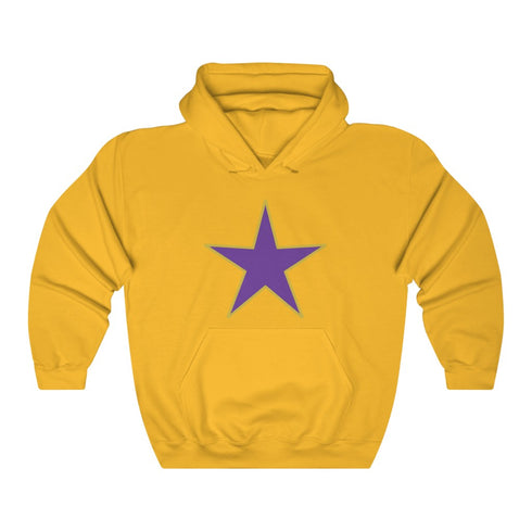 Jumbo Star Dawg hoodie, omega, gold
