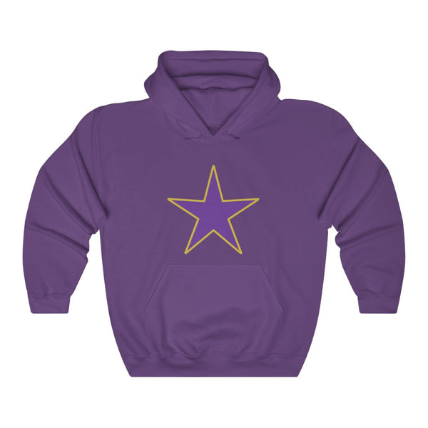Jumbo Star Dawg hoodie, omega, purple