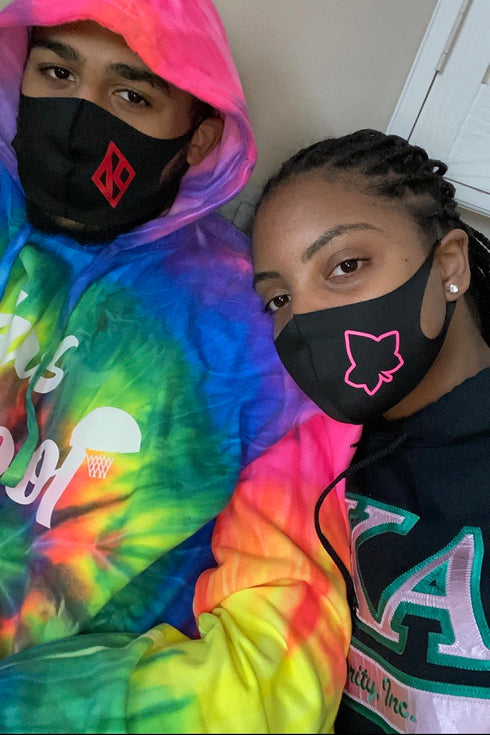 Protected! Ivy mouth mask, black