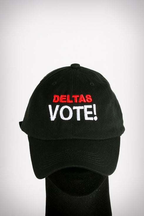 Deltas VOTE! polo dad cap